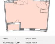 2-комнатная квартира площадью 64.5 кв.м, Береговой пр., ВЛ5 | цена 13 867 500 руб. | www.metrprice.ru