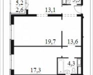 2-комнатная квартира площадью 73.9 кв.м, Мельникова, 1-3к6 | цена 15 751 785 руб. | www.metrprice.ru