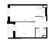 2-комнатная квартира площадью 36.7 кв.м,  | цена 3 942 208 руб. | www.metrprice.ru