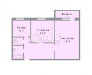 2-комнатная квартира площадью 46.6 кв.м, Касимовская ул., 41 | цена 5 400 000 руб. | www.metrprice.ru