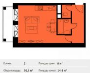 1-комнатная квартира площадью 0 кв.м, Фруктовая ул., 1 | цена 2 614 058 руб. | www.metrprice.ru