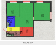 3-комнатная квартира площадью 80.6 кв.м, Авангардная, корп.5 | цена 7 495 800 руб. | www.metrprice.ru