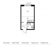 1-комнатная квартира площадью 20 кв.м,  | цена 2 706 000 руб. | www.metrprice.ru