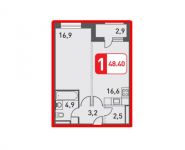 1-комнатная квартира площадью 48 кв.м, Головинское ш., 5 | цена 6 642 416 руб. | www.metrprice.ru