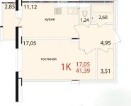 1-комнатная квартира площадью 41.39 кв.м, микрорайон Восточный, 3-й микрорайон, 8 | цена 1 967 267 руб. | www.metrprice.ru