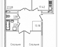 3-комнатная квартира площадью 97.09 кв.м, Михайлова, 31, корп.31 | цена 12 422 520 руб. | www.metrprice.ru