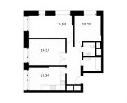 3-комнатная квартира площадью 68.2 кв.м,  | цена 8 138 646 руб. | www.metrprice.ru