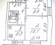 2-комнатная квартира площадью 38 кв.м, Текстильная улица, 15 | цена 6 700 000 руб. | www.metrprice.ru