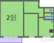 2-комнатная квартира площадью 41 кв.м, Братская ул., 15К3 | цена 6 300 000 руб. | www.metrprice.ru
