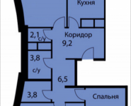 3-комнатная квартира площадью 86.9 кв.м, Триумфальная, 1 | цена 6 500 120 руб. | www.metrprice.ru