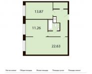 2-комнатная квартира площадью 64.2 кв.м,  | цена 5 277 240 руб. | www.metrprice.ru