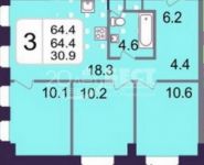 3-комнатная квартира площадью 65 кв.м, Хорошевская 3-я ул., 17 | цена 11 970 000 руб. | www.metrprice.ru