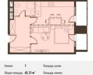 1-комнатная квартира площадью 30.5 кв.м, Новодмитровская ул., 5А | цена 4 953 200 руб. | www.metrprice.ru