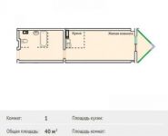 1-комнатная квартира площадью 40 кв.м, Зеленая ул., 6 | цена 4 990 000 руб. | www.metrprice.ru