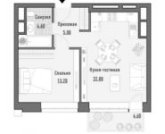 2-комнатная квартира площадью 45 кв.м, Октябрьская ул, 49 стр.3 | цена 15 780 000 руб. | www.metrprice.ru
