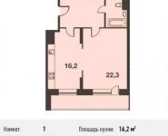 1-комнатная квартира площадью 58 кв.м, 6А мкр | цена 4 700 000 руб. | www.metrprice.ru