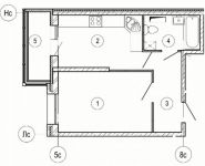 1-комнатная квартира площадью 36.5 кв.м, бульвар Космонавтов, 11 | цена 3 966 073 руб. | www.metrprice.ru