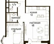 1-комнатная квартира площадью 71 кв.м, Усачева ул., 11 | цена 34 753 000 руб. | www.metrprice.ru