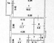 2-комнатная квартира площадью 50 кв.м, Северодвинская ул., 11/1 | цена 3 800 000 руб. | www.metrprice.ru