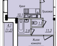 2-комнатная квартира площадью 54.1 кв.м, Просвещения, 12 | цена 2 593 163 руб. | www.metrprice.ru