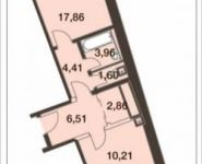 1-комнатная квартира площадью 53.7 кв.м, Мясницкая улица, 17с2 | цена 6 011 478 руб. | www.metrprice.ru