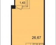 1-комнатная квартира площадью 31 кв.м, Ходынский бул., 2С1 | цена 4 771 575 руб. | www.metrprice.ru