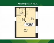 1-комнатная квартира площадью 32 кв.м, Мечта бул., 10 | цена 2 170 000 руб. | www.metrprice.ru