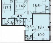 4-комнатная квартира площадью 111 кв.м, Ивановская ул., 7 | цена 9 377 215 руб. | www.metrprice.ru