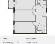 2-комнатная квартира площадью 66 кв.м, Береговой пр., ВЛ5 | цена 15 048 000 руб. | www.metrprice.ru