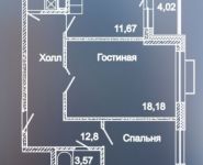 2-комнатная квартира площадью 66 кв.м, Митинская ул., 22С1 | цена 11 968 410 руб. | www.metrprice.ru