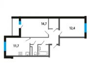 2-комнатная квартира площадью 58 кв.м, Нововатутинский пр-кт, 10 | цена 5 899 992 руб. | www.metrprice.ru