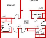 3-комнатная квартира площадью 96 кв.м, Заводская ул., 18 | цена 8 100 000 руб. | www.metrprice.ru