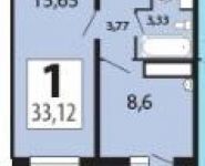 1-комнатная квартира площадью 33.1 кв.м, Новое ш. | цена 2 599 000 руб. | www.metrprice.ru