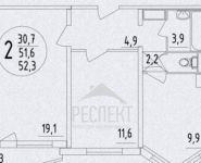 2-комнатная квартира площадью 76 кв.м, Павлино мкр., 1 | цена 5 550 000 руб. | www.metrprice.ru