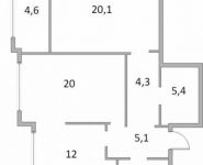 2-комнатная квартира площадью 70 кв.м, Сергея Макеева ул., 9 | цена 31 774 000 руб. | www.metrprice.ru