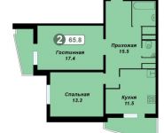 2-комнатная квартира площадью 63 кв.м, Чистяковой ул., 40 | цена 5 800 000 руб. | www.metrprice.ru