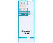 1-комнатная квартира площадью 29.3 кв.м, Рябиновая ул. | цена 2 077 460 руб. | www.metrprice.ru