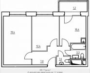 2-комнатная квартира площадью 55.3 кв.м, 1-й Грайвороновский пр, 1 стр 1 | цена 6 801 900 руб. | www.metrprice.ru