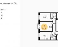 2-комнатная квартира площадью 52 кв.м, Ленинградское ш, 58/14 | цена 8 527 830 руб. | www.metrprice.ru