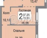 2-комнатная квартира площадью 70.6 кв.м,  | цена 13 500 000 руб. | www.metrprice.ru