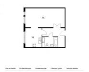 1-комнатная квартира площадью 47 кв.м, Краснобогатырская улица, 90 | цена 4 817 500 руб. | www.metrprice.ru