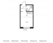 1-комнатная квартира площадью 19.8 кв.м, Люблинская ул, 72 | цена 3 191 760 руб. | www.metrprice.ru