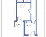 1-комнатная квартира площадью 57.4 кв.м, Кудрявцева, 14 | цена 6 672 818 руб. | www.metrprice.ru