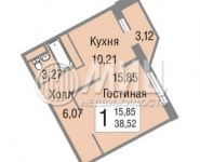 1-комнатная квартира площадью 39 кв.м, Лемешко ул., 5 | цена 3 150 000 руб. | www.metrprice.ru
