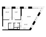 3-комнатная квартира площадью 65.6 кв.м,  | цена 7 753 846 руб. | www.metrprice.ru