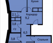 3-комнатная квартира площадью 86.5 кв.м, Триумфальная, 1 | цена 6 470 200 руб. | www.metrprice.ru