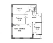 3-комнатная квартира площадью 109.2 кв.м, проезд Серебрякова, 9к1 | цена 15 419 040 руб. | www.metrprice.ru