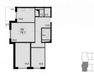 3-комнатная квартира площадью 80 кв.м, Радио ул. | цена 7 944 000 руб. | www.metrprice.ru