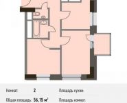 2-комнатная квартира площадью 59 кв.м, Береговой пр., ВЛ5 | цена 12 980 000 руб. | www.metrprice.ru