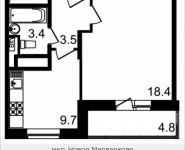 1-комнатная квартира площадью 38.2 кв.м, проспект Астрахова, 2 | цена 3 781 800 руб. | www.metrprice.ru